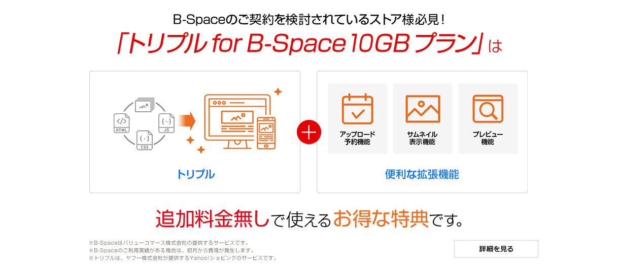トリプル for B-Space 10GBプラン