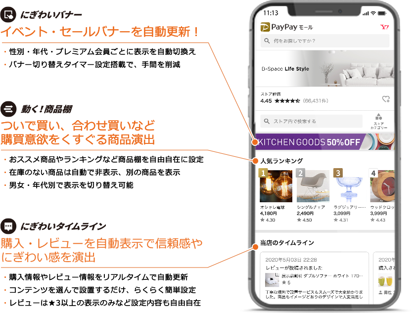 Spaceを活用したPayPayモールのにぎわい演出