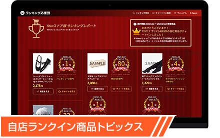 自店ランクイン商品トピックス